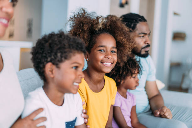 istock Happy family at home. 1355666701