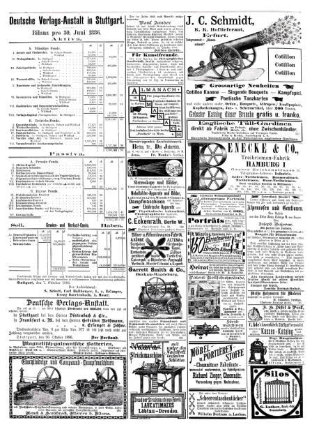 istock Ads in German magazine of 1887 1355668220