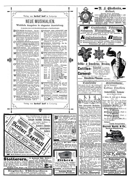 istock Ads in German magazine of 1887 including Berliner Tageblatt 1355668275
