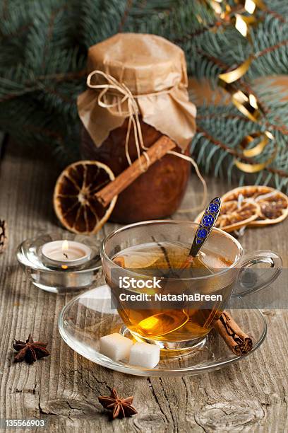 Christmas Tea Stock Photo - Download Image Now - Anise, Brown, Candle