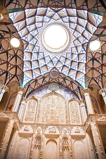 istock Dome of  Khan-e Borujerdi historic house in Kashan, Iran 135567210