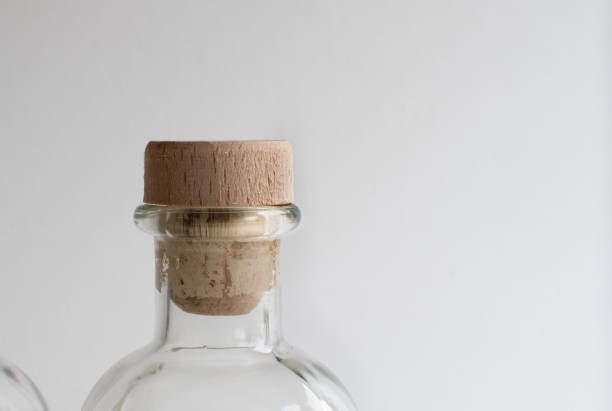 istock Cork stopper close up in glass bottle 1355673763