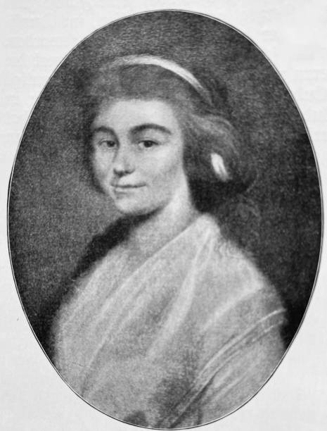 Christophine Reinwald, sister of Friedrich Schiller, german poet Illustration from 19th century. Christophine stock illustrations