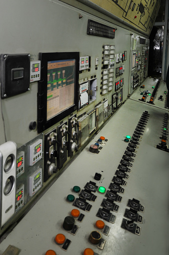 Control room in a factory.