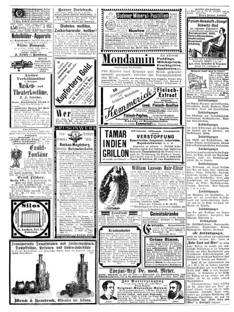 istock Ads in German magazine of 1887 including Kupferberg sparkling wine 1355676642