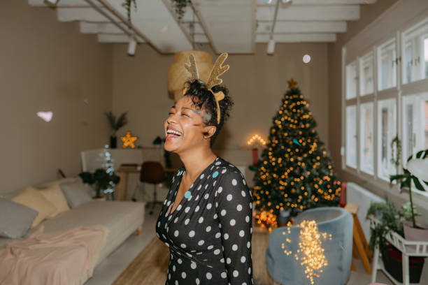 istock Celebrating Christmas at home 1355682310