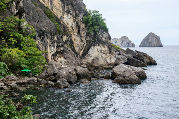 istock Rocky cove in the Black Sea 1355682891
