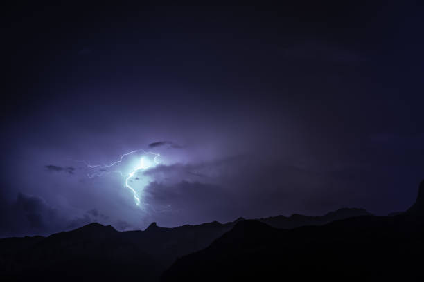 istock thundertorm in  the night in the Pyrenees 1355686388