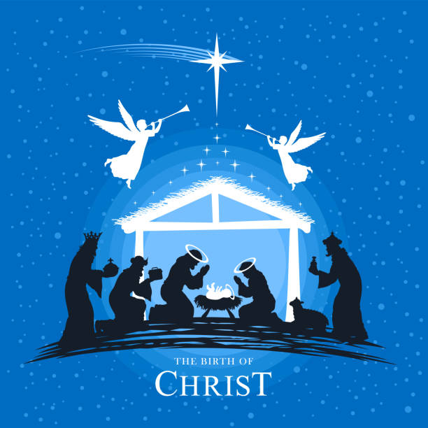 istock Christmas Nativity Scene. Holy Night. The Birth of Christ! 1355689819