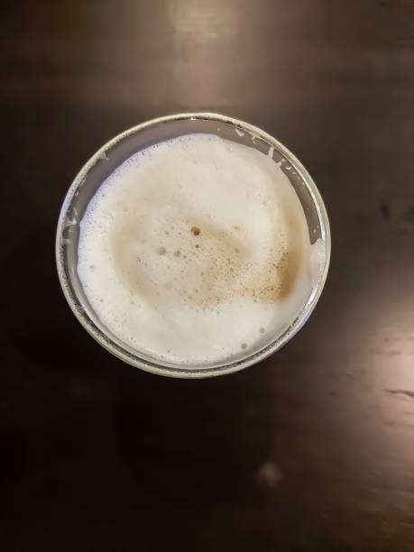 istock A glass of machiatto latte 1355697083