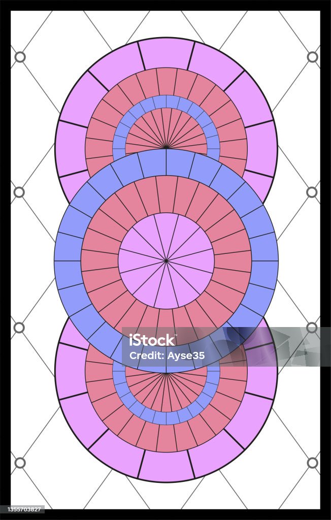 Random Rectangular Patterns For Window Abstract Geometric Floral Pattern In A Rectangular Frame Colourful ...