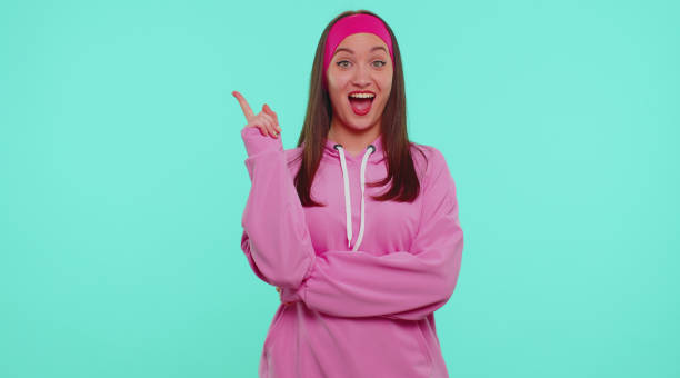 istock Inspired stylish girl make Eureka gesture came up with creative plan feels excited with good idea 1355713232