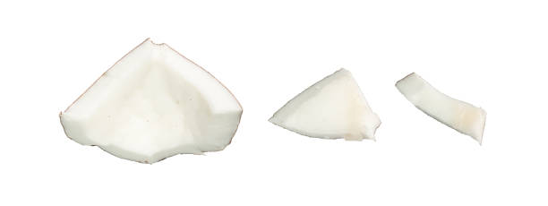 istock Coconut Pieces Isolated, Fresh Brown Cocos, Coco Nut 1355713309