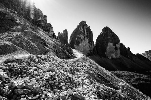 istock Dramatic mountain scenery of Dolomite Alps, Italy 1355717201