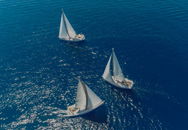 istock Sailing yacht in the Mediterranean sea 1355723320