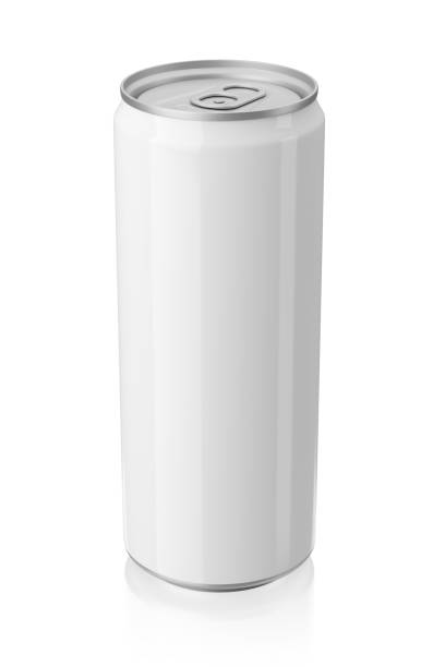 istock Aluminum slim can isolated on white background. 3D rendering. 1355725961