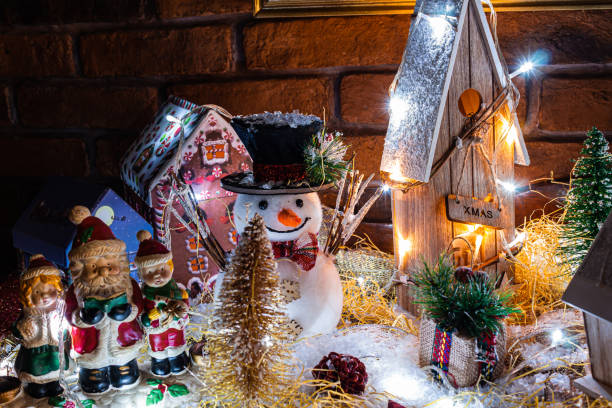 istock Christmas village decoration 1355727056