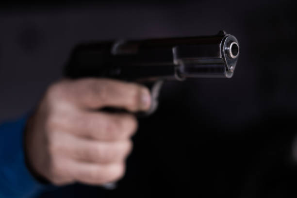 istock Black Pistol Gun Violence 1355729628