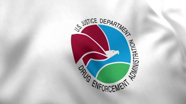 DEA / United States Drug Enforcement Administration Flag stock photo