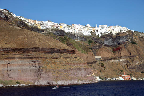 istock Greek island Santorini Coastline 1355748833