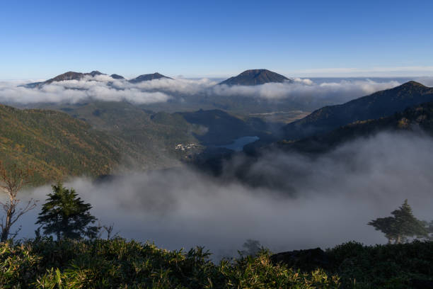 istock Mount Nantai seen from Mount Goshiki 1355755905