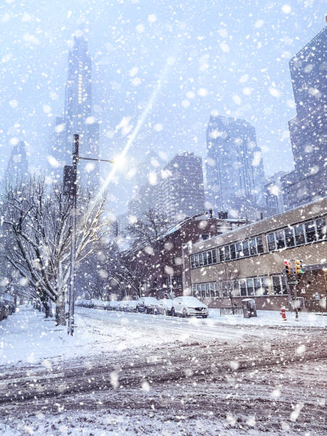 Snowy winter in Philadelphia