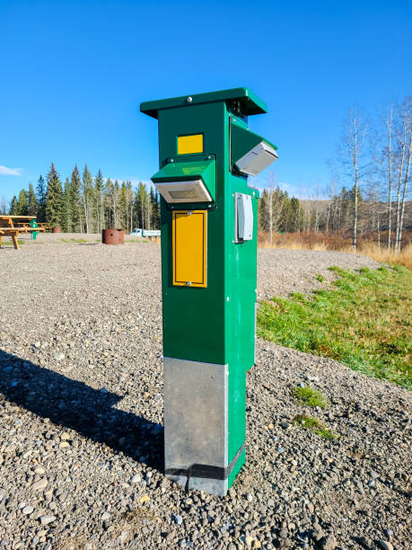 Campground Green RV Power Pedestal