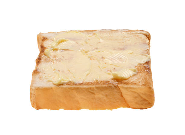 istock Slices toast bread isolated on white background 1355775916