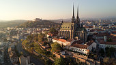 A rare view of Brno.