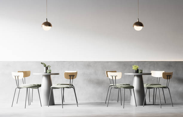 istock Interior Coffee Shop Wall Mockup 1355786787