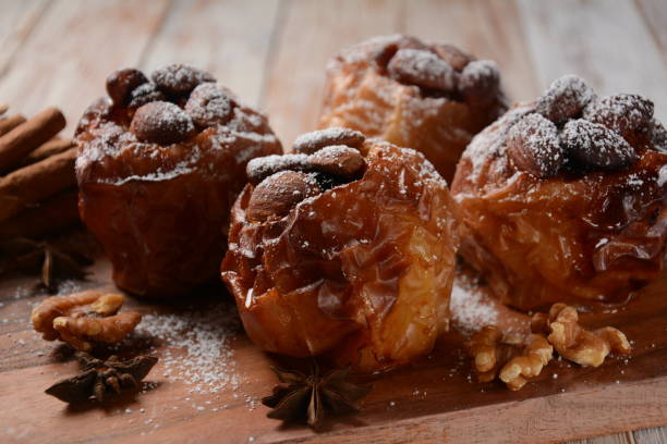 Bolo de Maçã com Nozes e Passas - receita deliciosa profissional - passo 1
