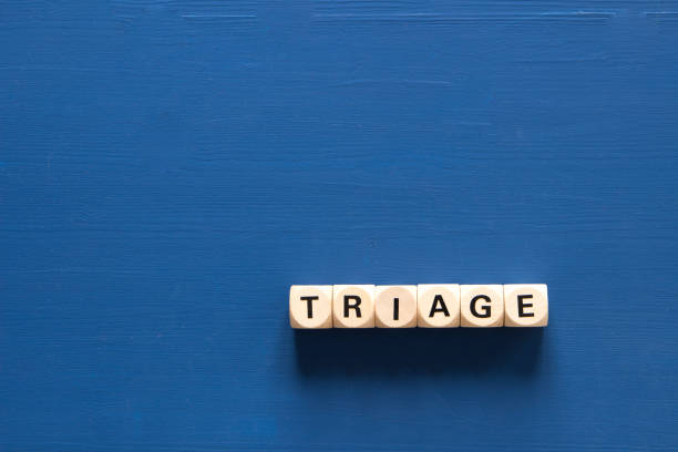 triage triage word on blue background triage stock pictures, royalty-free photos & images