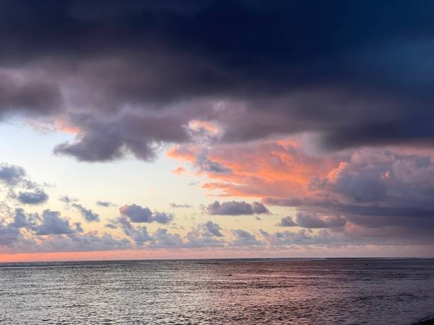 istock Sunset at the beach in Reunion Island 1355800434