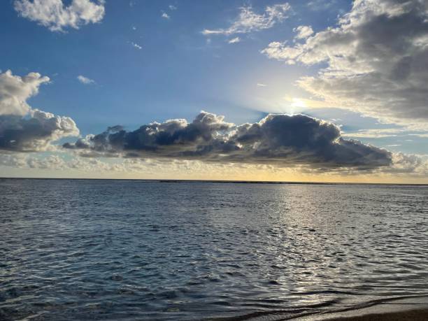 istock Sunset at the beach in Reunion Island 1355803987