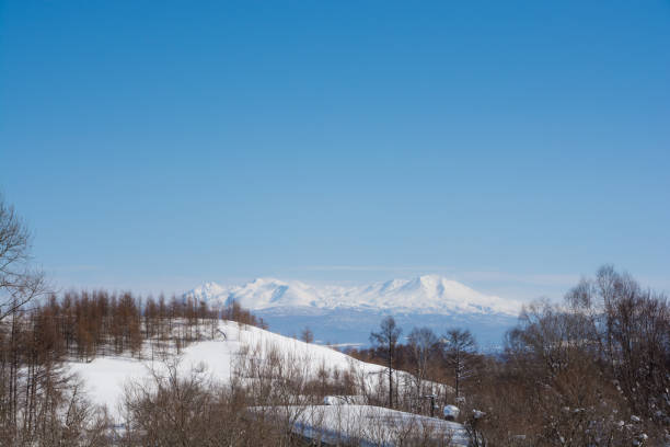 istock Beautiful mountain range with the blue sky 1355804144