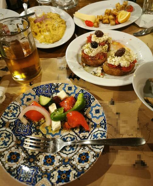 istock Delicious Greek vegetarian dishes 1355805100