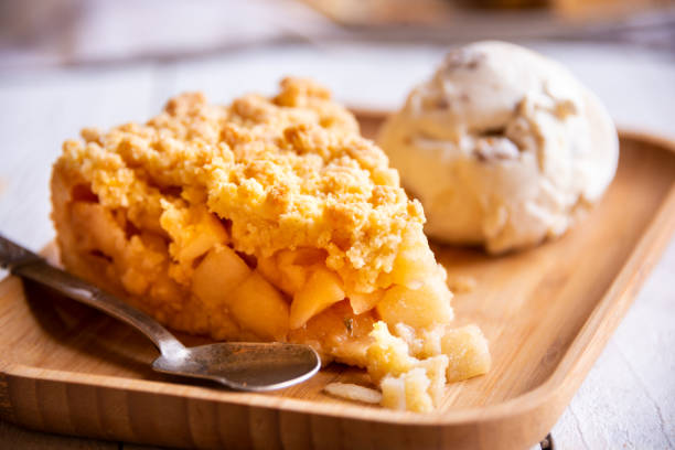 istock Apple pie, traditional homemade fruit cake with cinnamon 1355806130