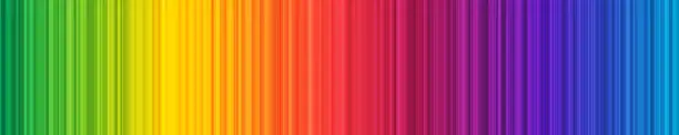 Vector illustration of Rainbow colorful gradient vertical lines