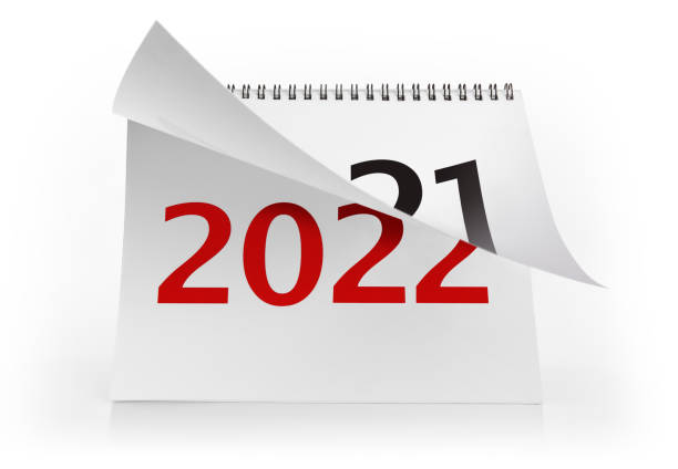 istock Calendar with the old and new year 2022 1355815866