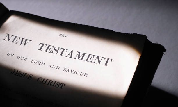 istock Close up of old Holy bible 1355818204