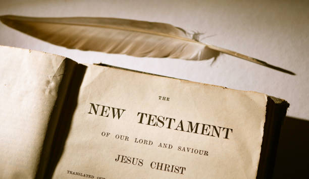 istock Close up of old Holy bible 1355818948