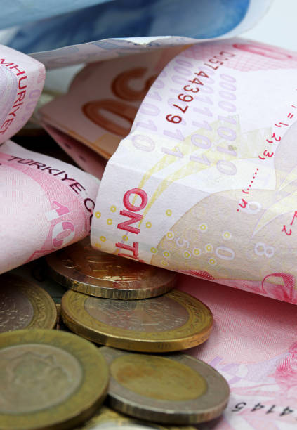 istock close-up Turkish lira banknote  background 1355820489