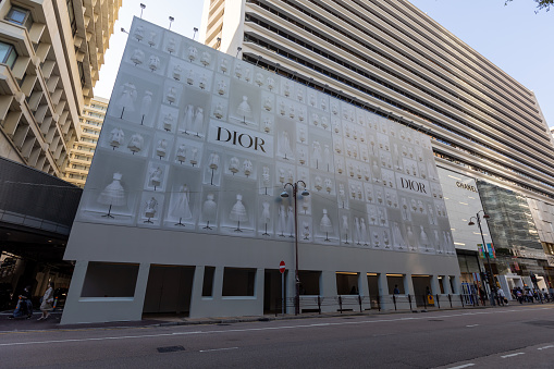 Hong Kong - November 27, 2021 : Dior at Harbour City, Tsim Sha Tsui, Kowloon, Hong Kong.