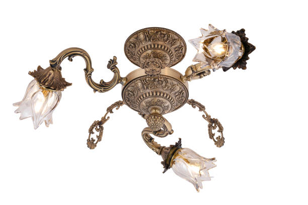 istock chandelier , Crystal glass chandelier 1355835471