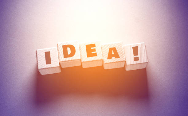 istock Idea Word with Wooden Cubes 1355835699