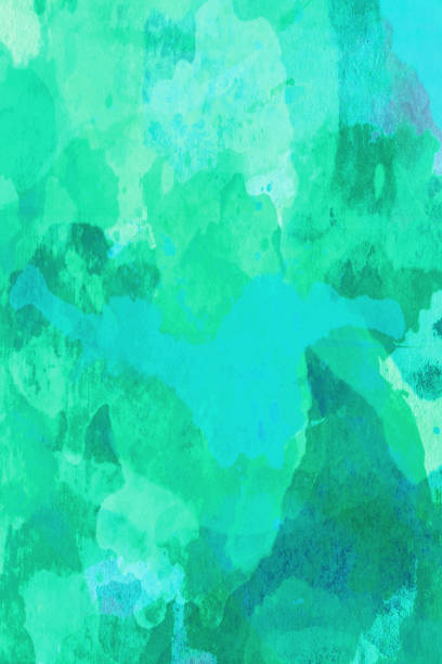 istock abstract cyan sky blue watercolor background 1355839100