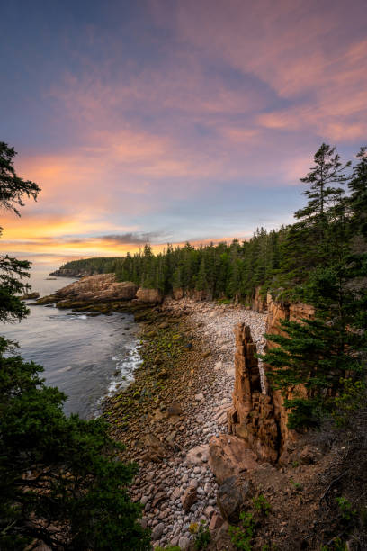 istock Monument Cove Sunrise in Acadia National Park 1355842767
