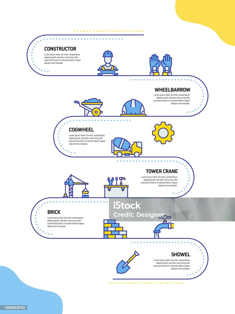 Construction Industry Related Process Infographic Template Process ...