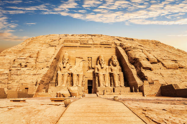 istock The Great Temple at Abu Simbel at sunset, Egypt 1355848812