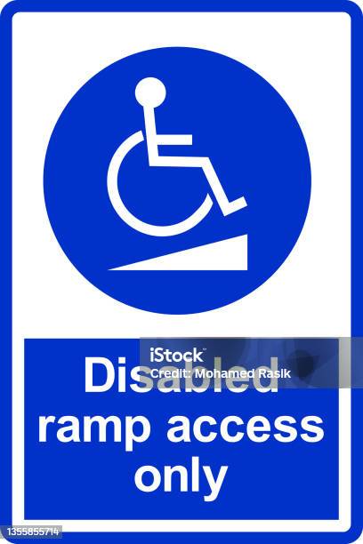 Ilustrasi Ramp Service Tanda Akses Ramp Yang Dinonaktifkan Ilustrasi Stok - Unduh Gambar ...